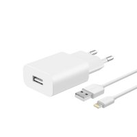 

Сетевое ЗУ Deppa Ultra USB 1А + кабель Lightning