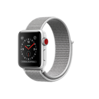

Умные часы Apple Watch Series 3 GPS+Cellular, 38mm, корпус из серебристого алюминия, нейлоновый ремешок дымчатого цвета