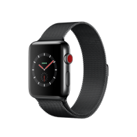 

Умные часы Apple Watch Series 3 GPS+Cellular, 42mm, корпус из стали цвета «серый космос», миланский сетчатый браслет цвета «чёрный космос»
