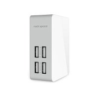 

Универсальное сетевое ЗУ ROCK Four Port Wall Charger 4 USB