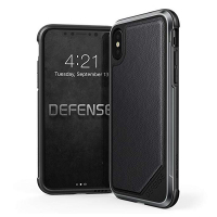

Защитный чехол с декоративной вставкой X-Doria Defense Lux Black Leather для iPhone X/XS
