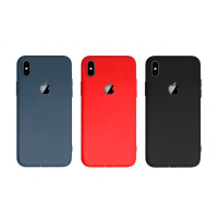 

Силиконовый чехол Second Skin Apple-cut для iPhone X "Мне повезет"