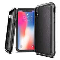 

Защитный чехол с декоративной вставкой X-Doria Defense Lux Black Leather для iPhone XR