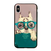 

Чехол из TPU и стекла DOG & GLASSES для iPhone X