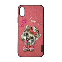 

Чехол с вышивкой Comma Dog Embroidery Case Love You