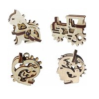 

Механический деревянный конструктор Ugears Трибики 4 шт. 70029