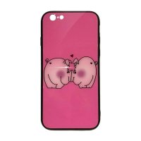 

Чехол из TPU и стекла PIGGY для iPhone 6/6S