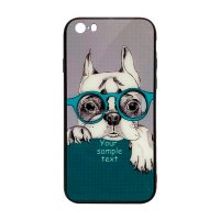 

Чехол из TPU и стекла DOG & GLASSES для iPhone 5/5S