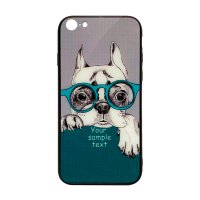 

Чехол из TPU и стекла DOG & GLASSES для iPhone 7/8
