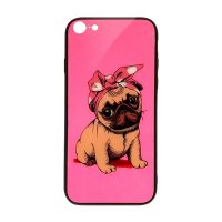 

Чехол из TPU и стекла PINK PUG для iPhone 7/8