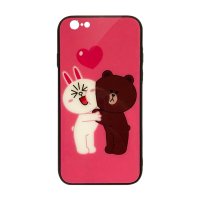 

Чехол из TPU и стекла RABBIT & BEAR для iPhone 6/6S